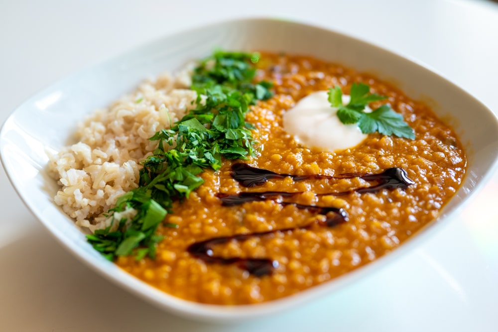 Linsendal vegan mir Reis