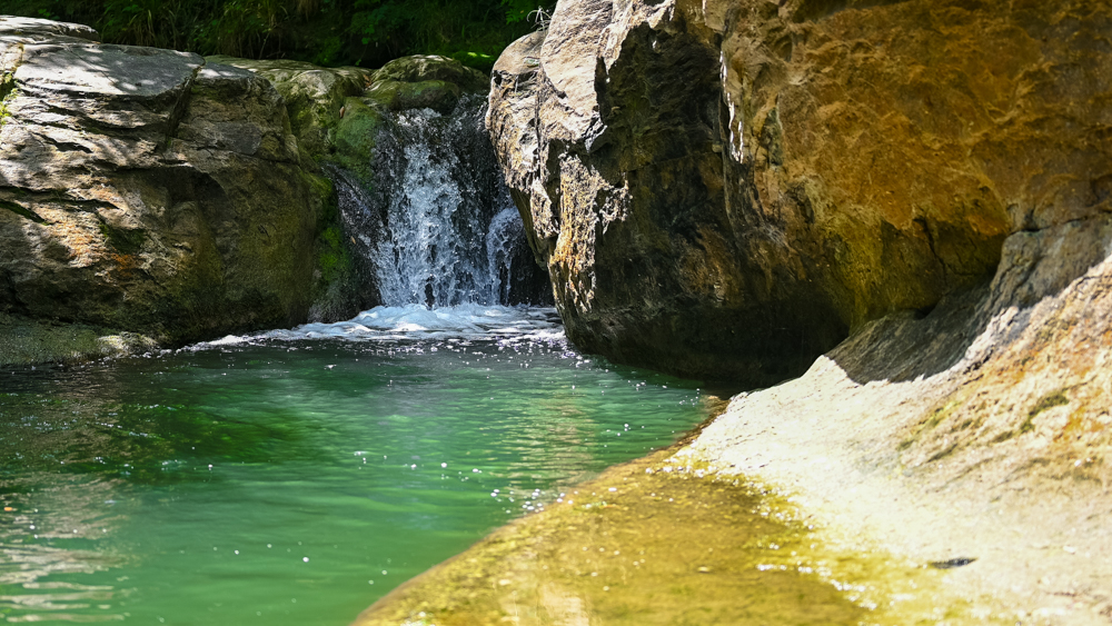 Wasserfall in Südfrankreich.